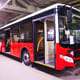 red bus in manufacture with adhesives and sealants for bus assembly